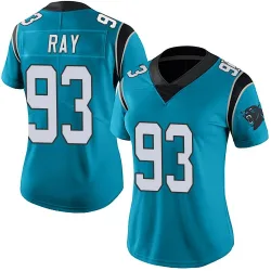 Women's LaBryan Ray Carolina Panthers No.93 Limited Alternate Vapor Untouchable Jersey - Blue