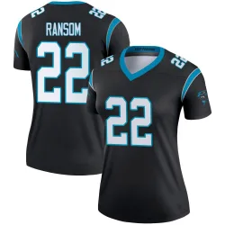 Women's Lathan Ransom Carolina Panthers No.22 Legend Jersey - Black