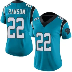 Women's Lathan Ransom Carolina Panthers No.22 Limited Alternate Vapor Untouchable Jersey - Blue