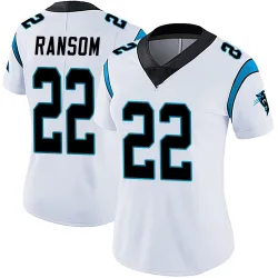 Women's Lathan Ransom Carolina Panthers No.22 Limited Vapor Untouchable Jersey - White