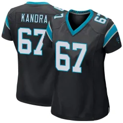 Women's Luke Kandra Carolina Panthers No.67 Game Team Color Jersey - Black