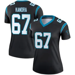 Women's Luke Kandra Carolina Panthers No.67 Legend Jersey - Black