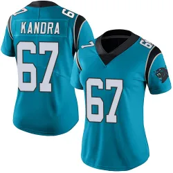 Women's Luke Kandra Carolina Panthers No.67 Limited Alternate Vapor Untouchable Jersey - Blue