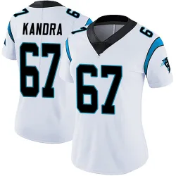 Women's Luke Kandra Carolina Panthers No.67 Limited Vapor Untouchable Jersey - White
