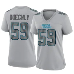 Women's Luke Kuechly Carolina Panthers No.59 Game Atmosphere Fashion Jersey - Gray