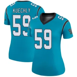Women's Luke Kuechly Carolina Panthers No.59 Legend Color Rush Jersey - Blue