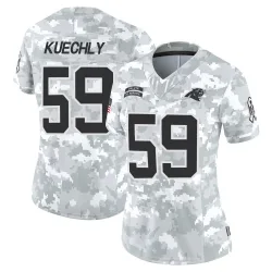 Women's Luke Kuechly Carolina Panthers No.59 Limited 2024 Salute to Service Jersey - Arctic Camo