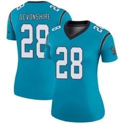 Women's M.J. Devonshire Carolina Panthers No.28 Legend Color Rush Jersey - Blue