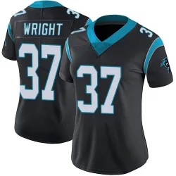 Women's Matthew Wright Carolina Panthers No.37 Limited Team Color Vapor Untouchable Jersey - Black