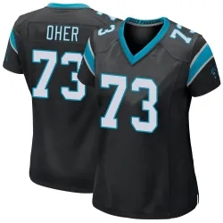 Women's Michael Oher Carolina Panthers No.73 Game Team Color Jersey - Black