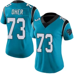 Women's Michael Oher Carolina Panthers No.73 Limited Alternate Vapor Untouchable Jersey - Blue