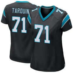 Women's Michael Tarquin Carolina Panthers No.71 Game Team Color Jersey - Black