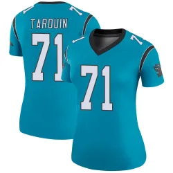 Women's Michael Tarquin Carolina Panthers No.71 Legend Color Rush Jersey - Blue