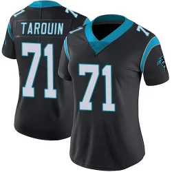 Women's Michael Tarquin Carolina Panthers No.71 Limited Team Color Vapor Untouchable Jersey - Black