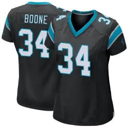 Women's Mike Boone Carolina Panthers No.34 Game Team Color Jersey - Black