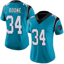 Women's Mike Boone Carolina Panthers No.34 Limited Alternate Vapor Untouchable Jersey - Blue