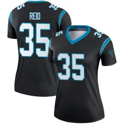Women's Mike Reid Carolina Panthers No.35 Legend Jersey - Black
