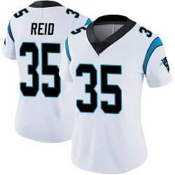Women's Mike Reid Carolina Panthers No.35 Limited Vapor Untouchable Jersey - White