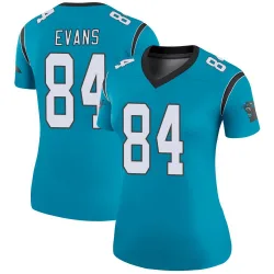 Women's Mitchell Evans Carolina Panthers No.84 Legend Color Rush Jersey - Blue