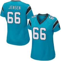 Women's Nash Jensen Carolina Panthers No.66 Game Alternate Jersey - Blue