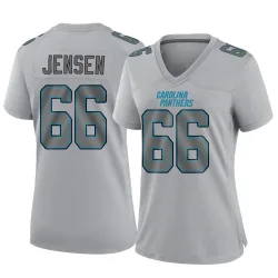 Women's Nash Jensen Carolina Panthers No.66 Game Atmosphere Fashion Jersey - Gray