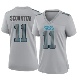 Women's Nic Scourton Carolina Panthers No.11 Game Atmosphere Fashion Jersey - Gray