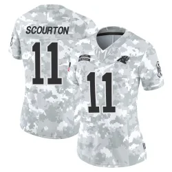 Women's Nic Scourton Carolina Panthers No.11 Limited 2024 Salute to Service Jersey - Arctic Camo