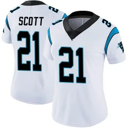 Women's Nick Scott Carolina Panthers No.21 Limited Vapor Untouchable Jersey - White