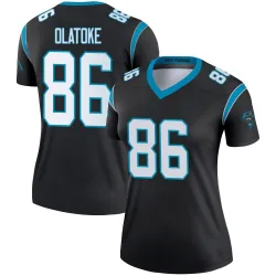 Women's Praise Olatoke Carolina Panthers No.86 Legend Jersey - Black