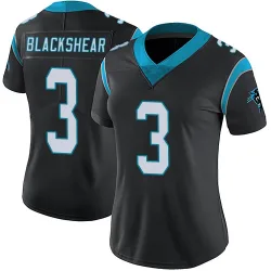Women's Raheem Blackshear Carolina Panthers No.3 Limited Team Color Vapor Untouchable Jersey - Black