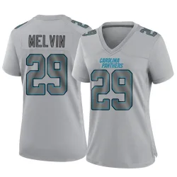 Women's Rashaan Melvin Carolina Panthers No.29 Game Atmosphere Fashion Jersey - Gray