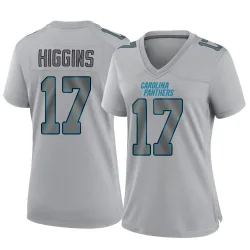Women's Rashard Higgins Carolina Panthers No.17 Game Atmosphere Fashion Jersey - Gray