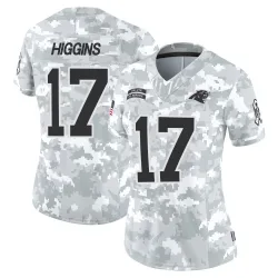 Women's Rashard Higgins Carolina Panthers No.17 Limited 2024 Salute to Service Jersey - Arctic Camo
