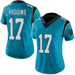 Women's Rashard Higgins Carolina Panthers No.17 Limited Alternate Vapor Untouchable Jersey - Blue