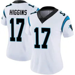 Women's Rashard Higgins Carolina Panthers No.17 Limited Vapor Untouchable Jersey - White