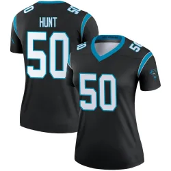 Women's Robert Hunt Carolina Panthers No.50 Legend Jersey - Black