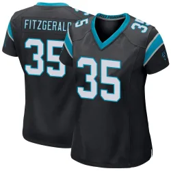 Women's Ryan Fitzgerald Carolina Panthers No.35 Game Team Color Jersey - Black