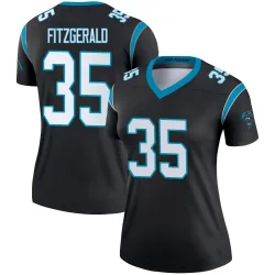Women's Ryan Fitzgerald Carolina Panthers No.35 Legend Jersey - Black