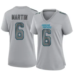 Women's Sam Martin Carolina Panthers No.6 Game Atmosphere Fashion Jersey - Gray