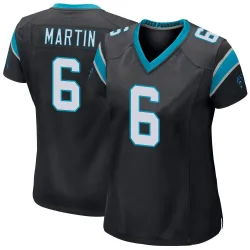 Women's Sam Martin Carolina Panthers No.6 Game Team Color Jersey - Black