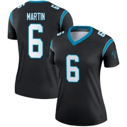 Women's Sam Martin Carolina Panthers No.6 Legend Jersey - Black