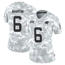 Women's Sam Martin Carolina Panthers No.6 Limited 2024 Salute to Service Jersey - Arctic Camo