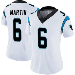 Women's Sam Martin Carolina Panthers No.6 Limited Vapor Untouchable Jersey - White