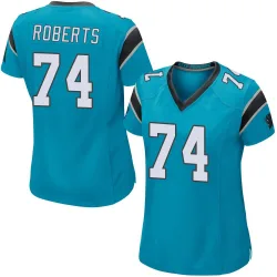 Women's Sam Roberts Carolina Panthers No.74 Game Alternate Jersey - Blue