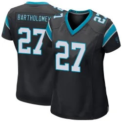 Women's Shemar Bartholomew Carolina Panthers No.27 Game Team Color Jersey - Black