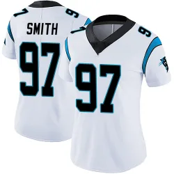 Women's T.J. Smith Carolina Panthers No.97 Limited Vapor Untouchable Jersey - White