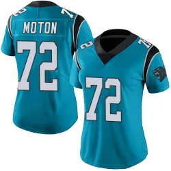 Women's Taylor Moton Carolina Panthers No.72 Limited Alternate Vapor Untouchable Jersey - Blue