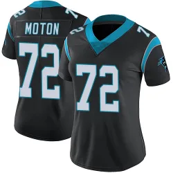 Women's Taylor Moton Carolina Panthers No.72 Limited Team Color Vapor Untouchable Jersey - Black