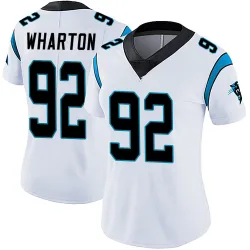 Women's Tershawn Wharton Carolina Panthers No.92 Limited Vapor Untouchable Jersey - White