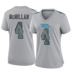 Women's Tetairoa McMillan Carolina Panthers No.4 Game Atmosphere Fashion Jersey - Gray